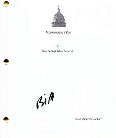 Бил Пулман потпиша автограм - Сценарио за целосен филм на Денот на независноста - Вил Смит