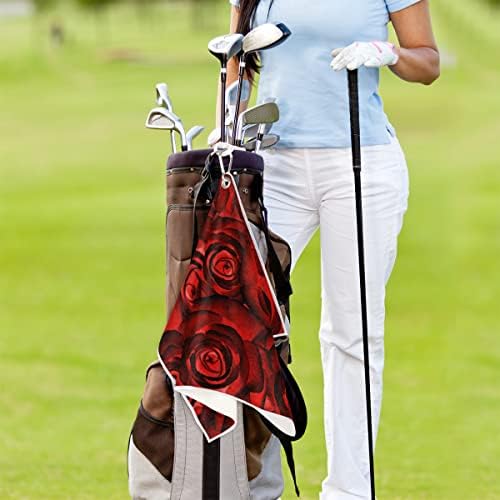 Пардик в Valentубени цвет роза голф -пешкир за торби за голф со клип за мажи и жени додатоци за голф смешни голф подароци за голфери