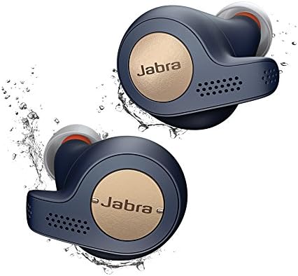 Jabra Elite Active 65T Alexa овозможи вистински безжични спортски уши со кутија за полнење - бакарно сино